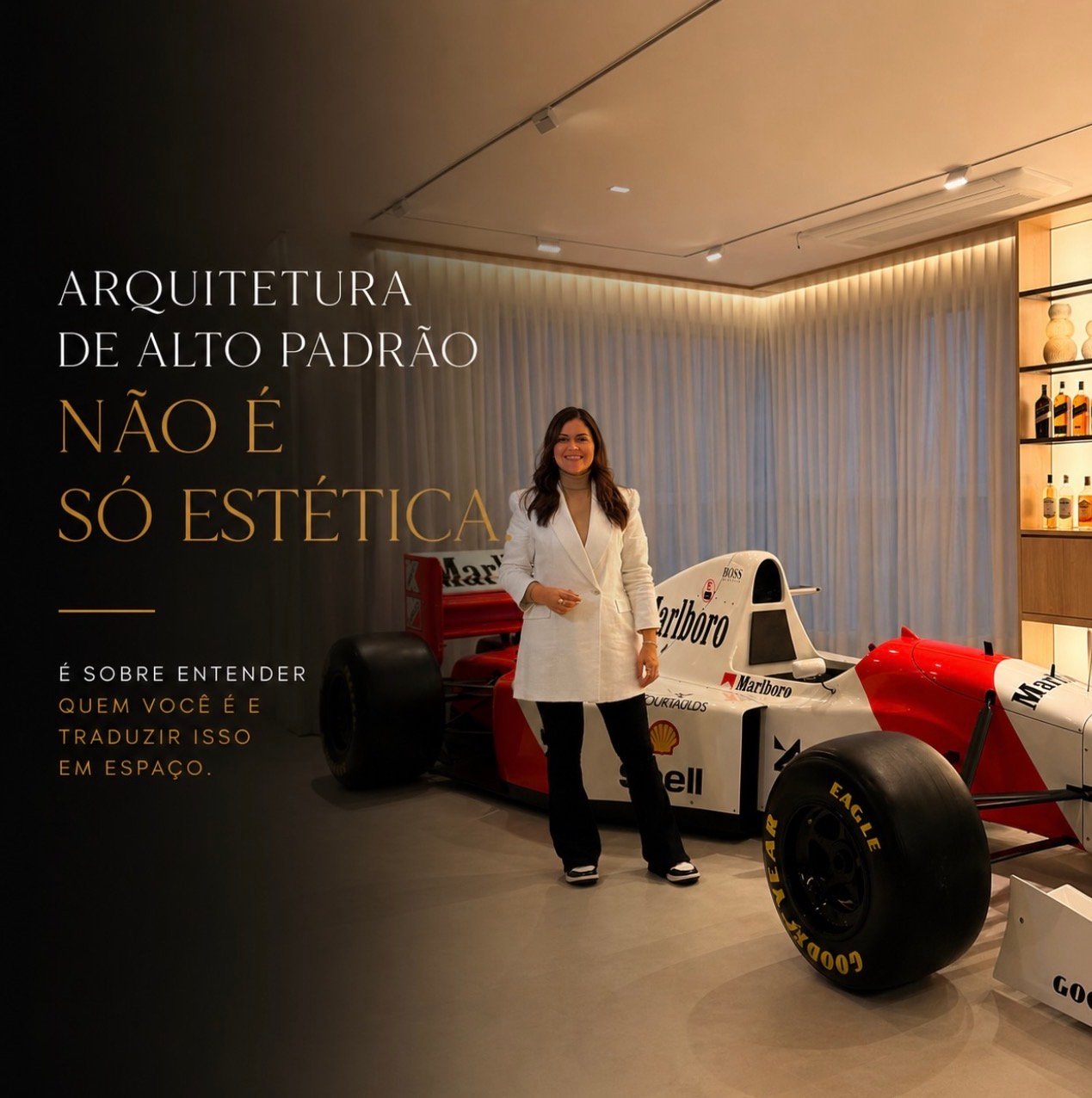 Arquitetura e decoração com Fórmula 1 e Carros de corrida - Ayrton Senna