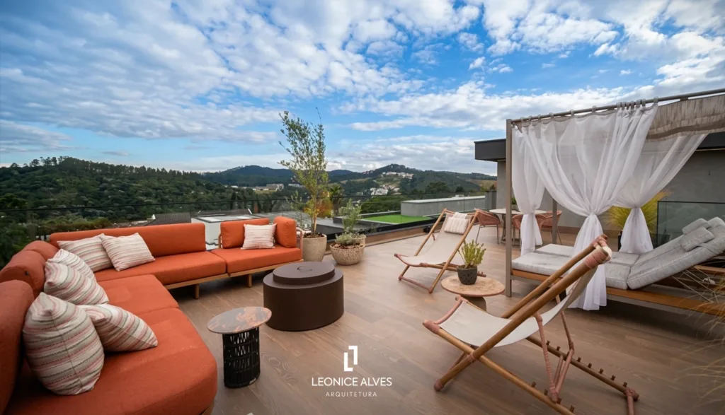 Rooftop Casa Tamboré 11 - Escritório Arquitetura Leonice Alves