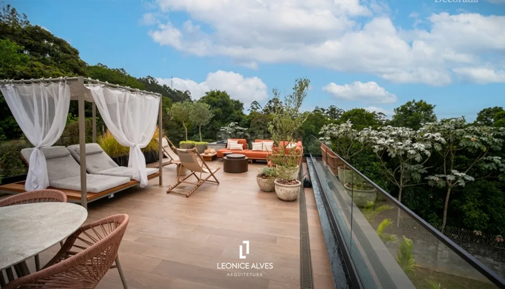 Rooftop Casa Tamboré 11 - Escritório Arquitetura Leonice Alves